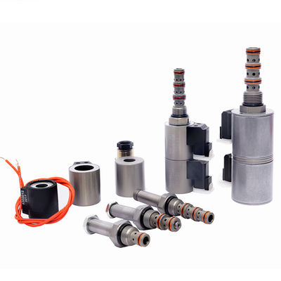 Cắm vào 5 cổng 3 Way Solenoid Valve Hydraulic 12V / 24V với cổng nối hai