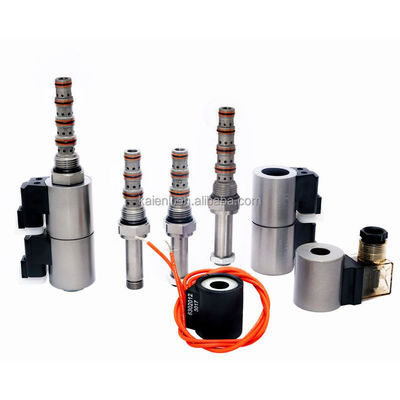 4 Way 3 Position Cartridge Solenoid Valve Threaded Spool Type Twin Connector