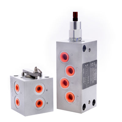 8 Way 2 Position Hydraulic Solenoid Valve Vật liệu cơ thể thép điện