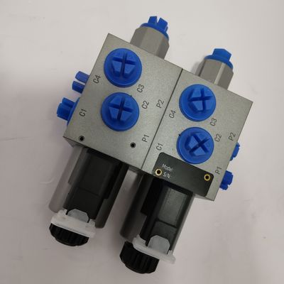 315Bar Industrial Hydraulic Valve 6 Way 2 Position Double Solenoid Valve Ventil điện lực hai chiều